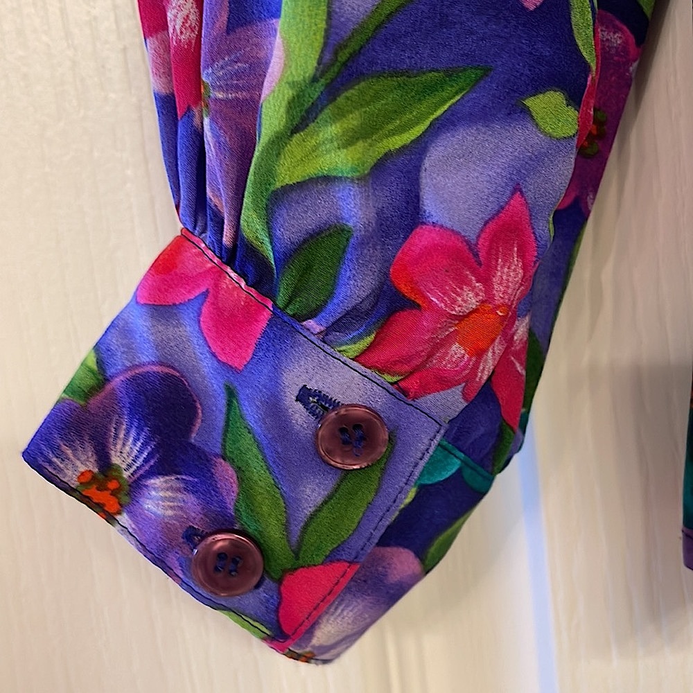 Silk Liz Claiborne suit blouse size 10 - Picture 3 of 5